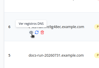 Captura: Validar el dominio